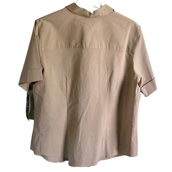 Style & Co Stretch Button Up Short Sleeve Shirt Size 16W NEW NWT - Picture 6 of 9